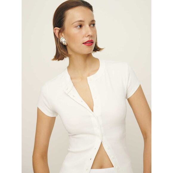 Reformation Raelynn Knit Top - M - Picture 2 of 4